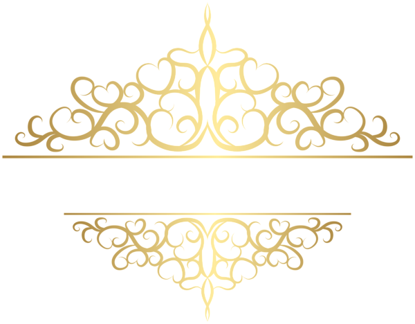 This png image - Ornate Gold Deco Element PNG Clipart, is available for free download