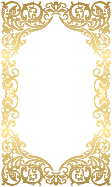 This png image - Ornate Gold Frame PNG Clipart, is available for free download