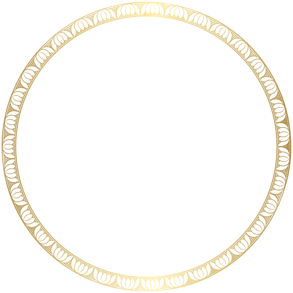 This png image - Ornate Round Gold Frame PNG Clipart, is available for free download