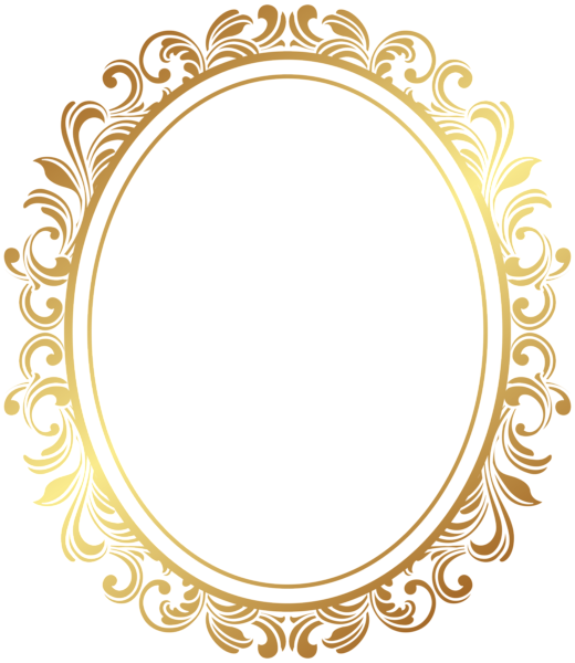 Oval Border Deco Frame PNG Clip Art | Gallery Yopriceville - High ...