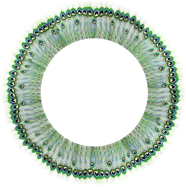 This png image - Peacock Round Frame Transparent PNG Clip Art, is available for free download