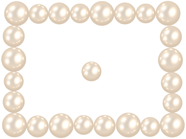 This png image - Pearl Frame PNG Clip Art Image, is available for free download