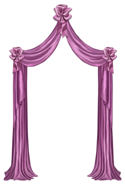 This png image - Pink Curtain Decor PNG Clipart Picture, is available for free download