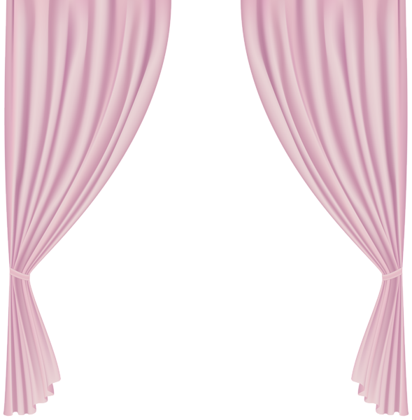 This png image - Pink Curtains PNG Transparent Clipart, is available for free download
