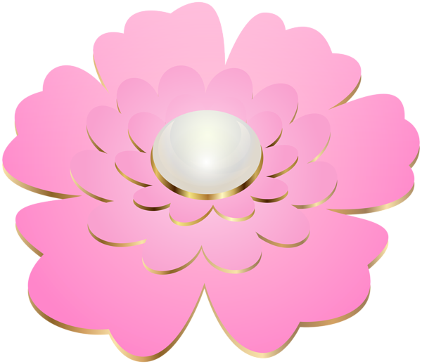 This png image - Pink Decorative Flower Transparent Clip Art, is available for free download