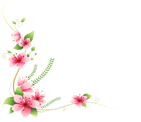 This png image - Pink Flowers Decoration PNG Clip-Art Image, is available for free download