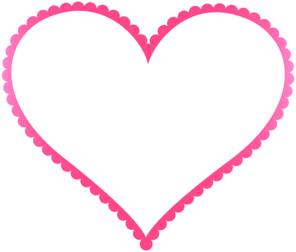 This png image - Pink Heart Border Frame Transparent PNG Clip Art, is available for free download