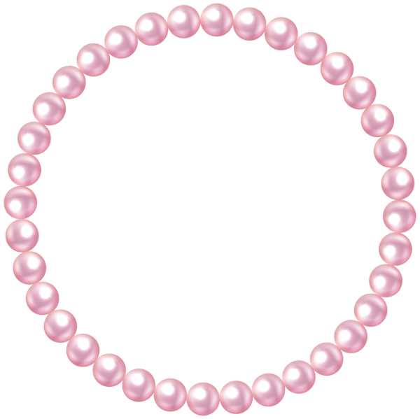 This png image - Pink Pearl Round Frame PNG Transparent Clipart, is available for free download