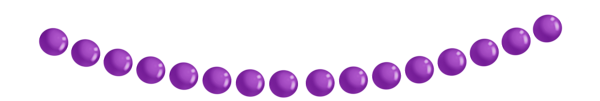 This png image - Purple Beads Decor PNG Clipart, is available for free download