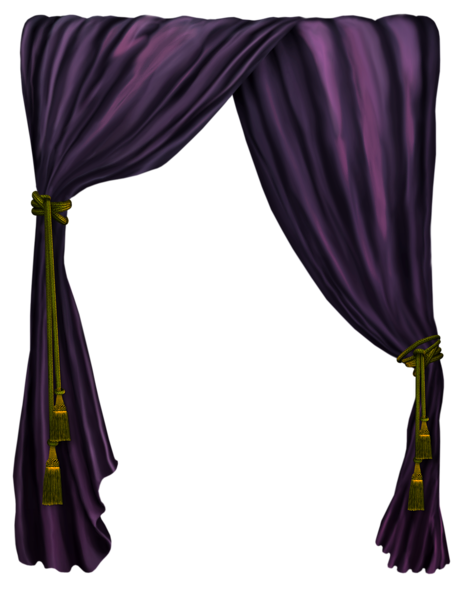 This png image - Purple Curtain Decor PNG Clipart Picture, is available for free download