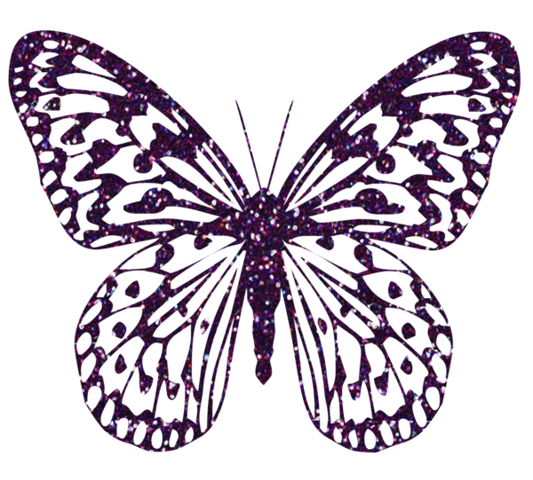 This png image - Purple Decorative Butterfly PNG Clipart Image, is available for free download