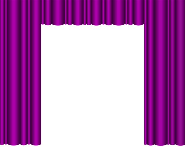 This png image - Purple Theater Curtains Transparent PNG Clip Art Image, is available for free download