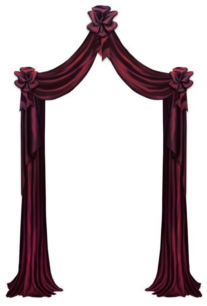 This png image - Red Curtain Decor PNG Clipart Picture, is available for free download