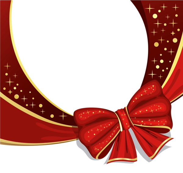 This png image - Red Deco Ornament with Bow PNG Clipart Picture, is available for free download