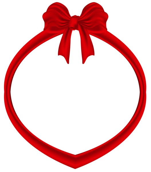 This png image - Red Decorative Frame with Red Bow PNG Clipart Image, is available for free download