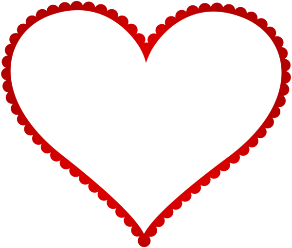 This png image - Red Heart Border Frame Transparent PNG Clip Art, is available for free download
