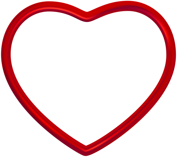 This png image - Red Heart Frame Border PNG Clipart, is available for free download