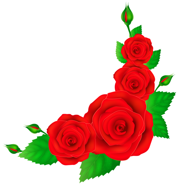 Red Roses Corner PNG Clip Art Image | Gallery Yopriceville ...