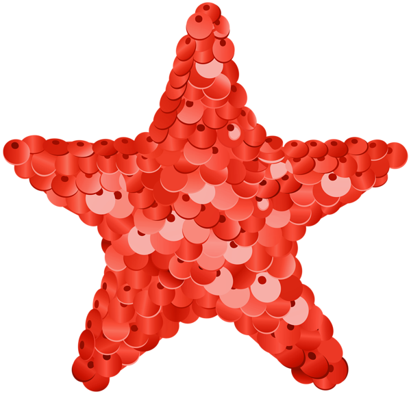 This png image - Red Sequin Star PNG Clipart, is available for free download