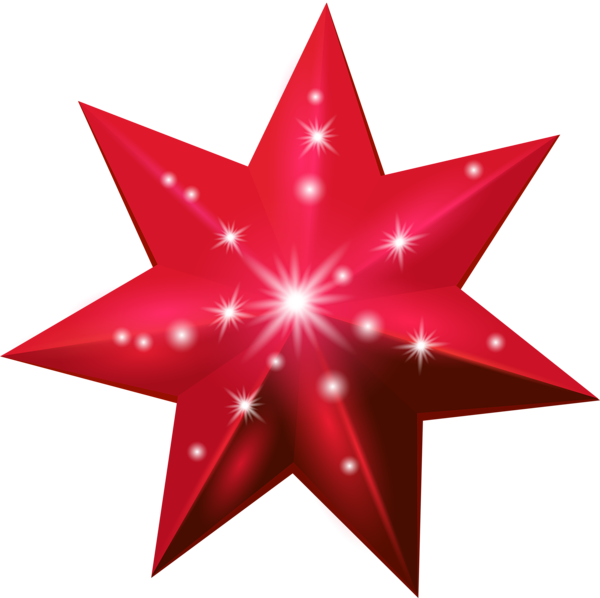 This png image - Red Star Deco Transparent PNG Clip Art Image, is available for free download
