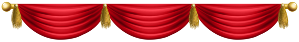 This png image - Red Upper Curtain Decoration Transparent Image, is available for free download