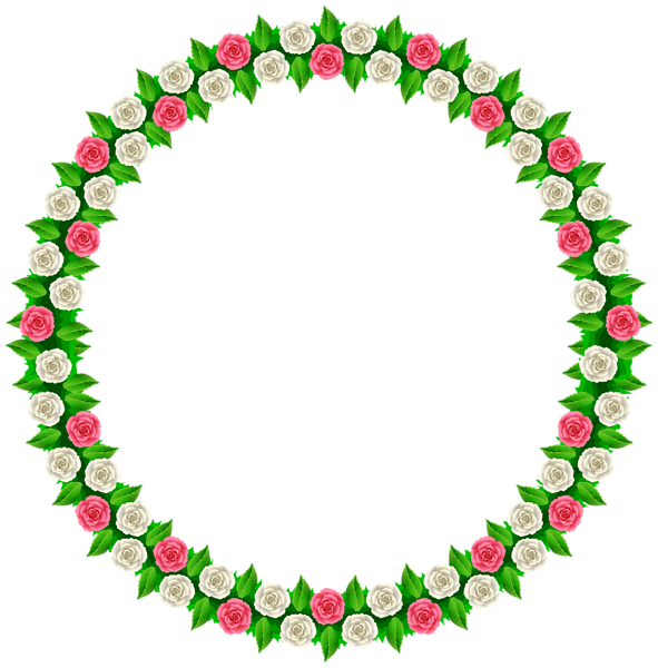 This png image - Rose Round Border Frame PNG Clip Art, is available for free download