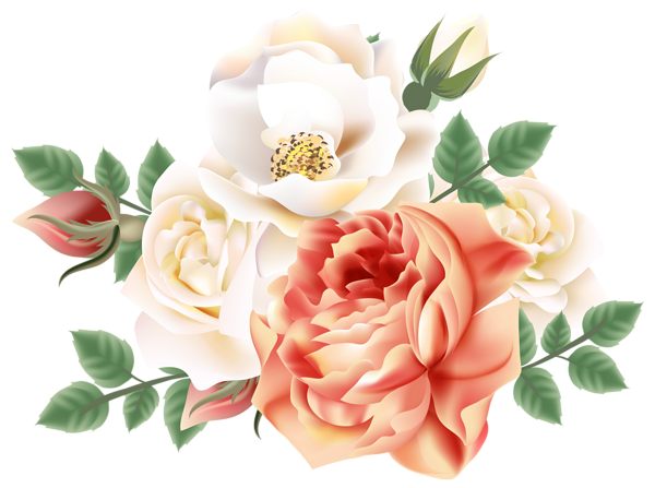 This png image - Roses Decoration PNG Clip Art Image, is available for free download