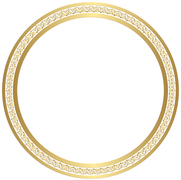Round Border Frame Gold Clip Art Image | Gallery ...