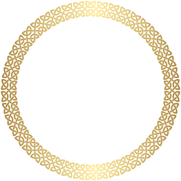 This png image - Round Border Frame Gold PNG Clip Art, is available for free download