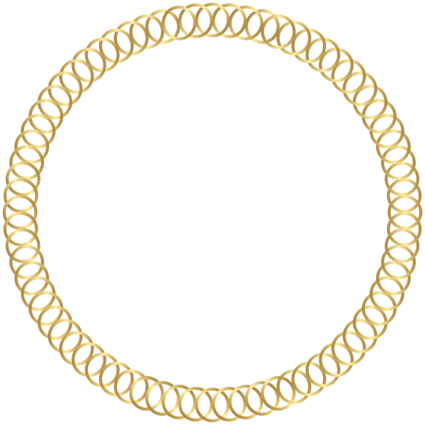 Round Border Frame Gold PNG Clip Art Image | Gallery Yopriceville ...