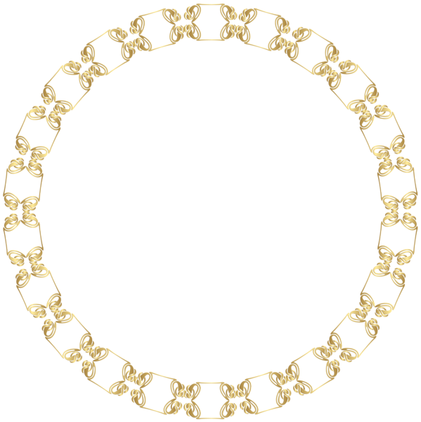 This png image - Round Border Frame Gold PNG Clip Art Image, is available for free download
