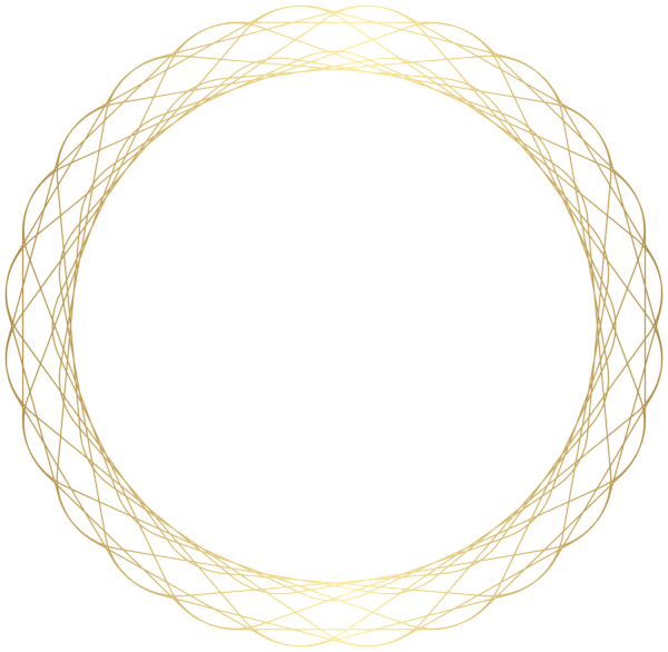 This png image - Round Border Frame Gold PNG Clipart, is available for free download