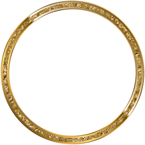 Round Border Frame Gold Transparent PNG Clip Art Gallery 