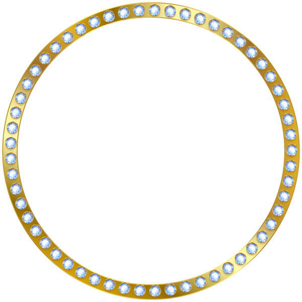 This png image - Round Border Frame Gold Transparent PNG Image, is available for free download