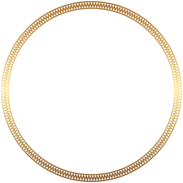 Round Frame Border Gold Clip Art | Gallery Yopriceville ...