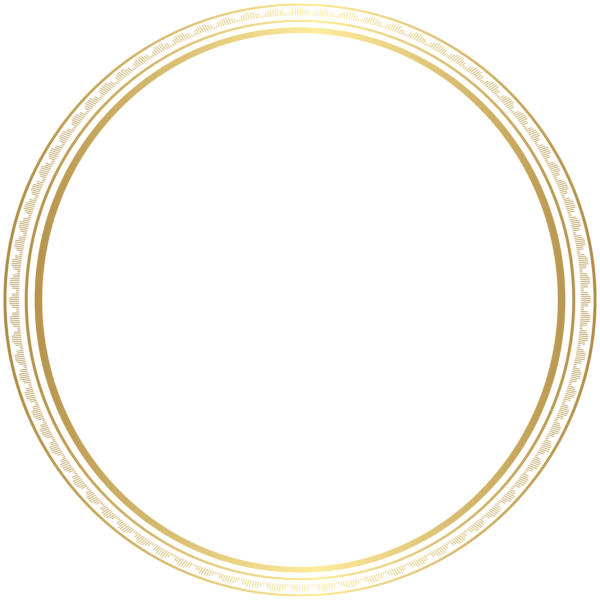 This png image - Round Frame Border PNG Gold Clipart, is available for free download