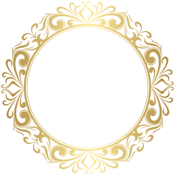 This png image - Round Gold Border Frame PNG Clipart, is available for free download