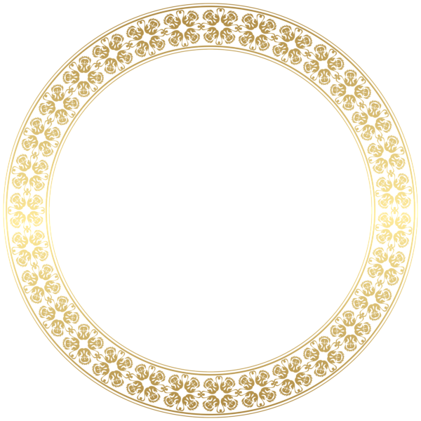 This png image - Round Gold Border Frame Transparent PNG Clip Art, is available for free download