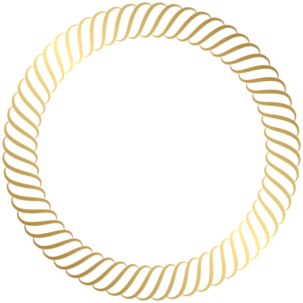 This png image - Round Gold Border PNG Clip Art Image, is available for free download