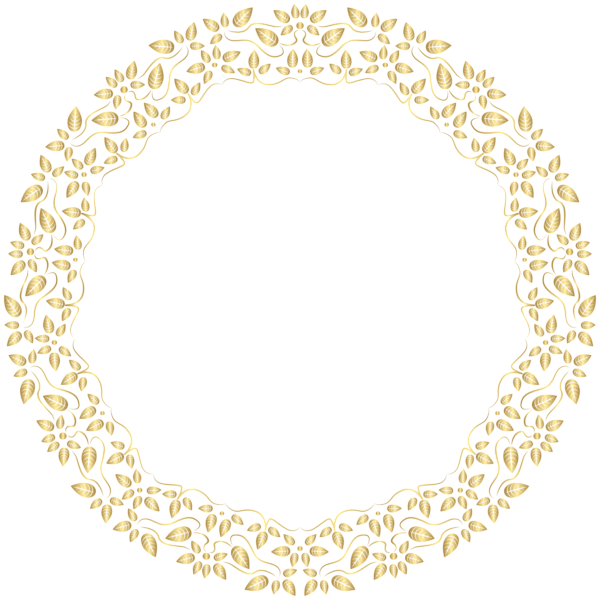 This png image - Round Golden Border Frame PNG Clip Art, is available for free download