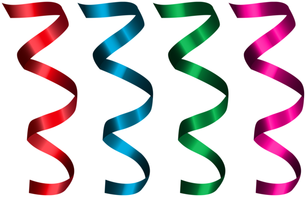 This png image - Set of Curly Ribbons PNG Clipart, is available for free download