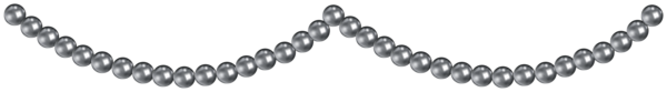 This png image - Silver Beads Decor PNG Clipart, is available for free download
