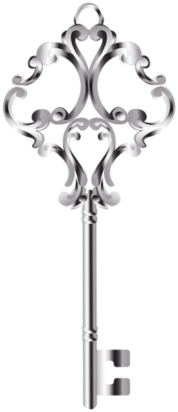 This png image - Silver Key PNG Clip Art, is available for free download