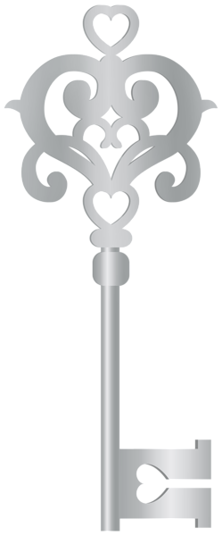 This png image - Silver Key PNG Transparent Clipart, is available for free download