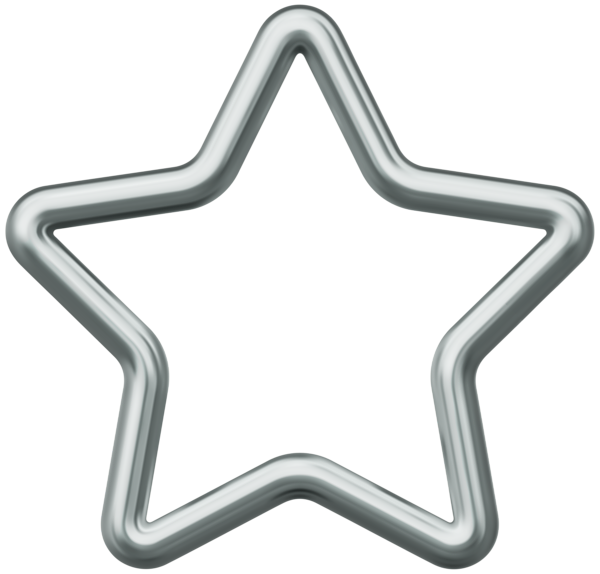 This png image - Silver Star Border Frame PNG Transparent Clipart, is available for free download
