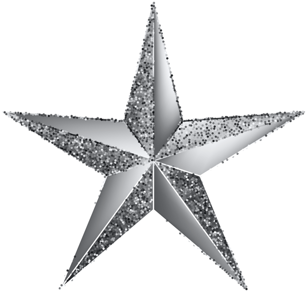 This png image - Silver Star Transparent Clip Art Image, is available for free download