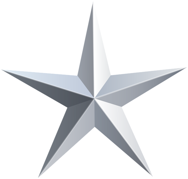 This png image - Silver Star Transparent PNG Clip Art, is available for free download