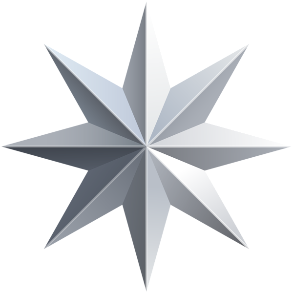 This png image - Silver Star Transparent PNG Image, is available for free download