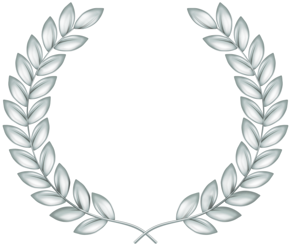 This png image - Silver Wreath PNG Transparent Clipart, is available for free download