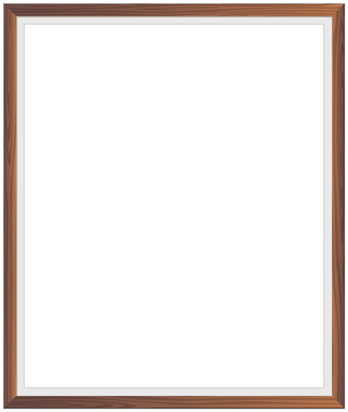 This png image - Simple Wooden Frame PNG Clip Art Image, is available for free download